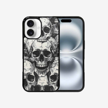 iPhone 16 Case — Tessellated Human Skulls Custom, Unique Phone Case Design