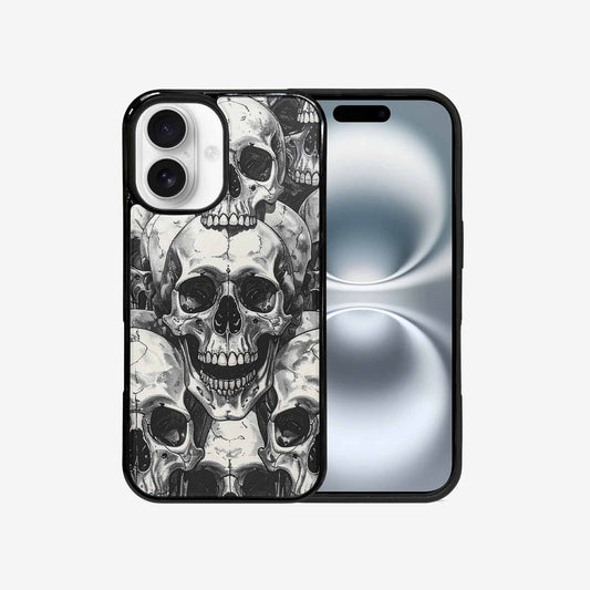 iPhone 16 Case — Tessellated Human Skulls Custom, Unique Phone Case Design