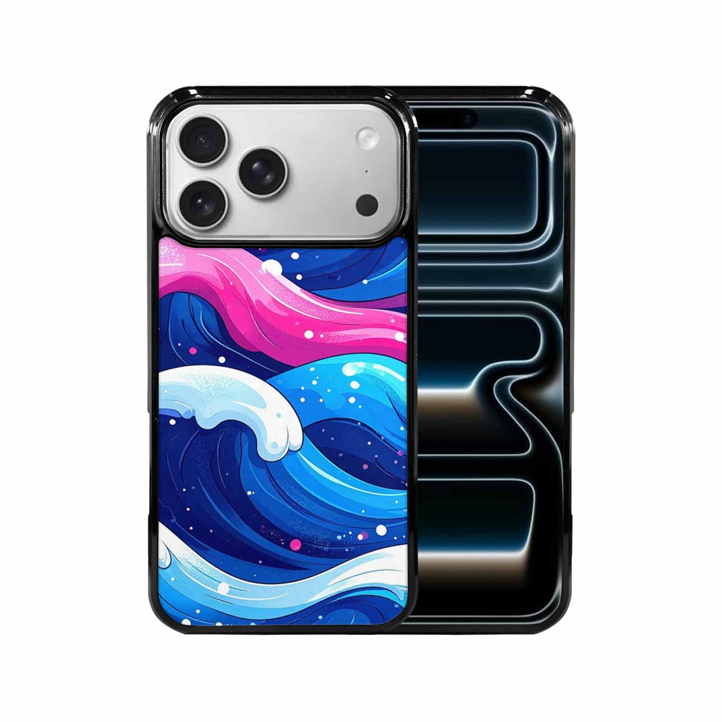iPhone 17 Pro Max Case — Glossy Winter Wave Cartoon Cute, Custom Phone Case