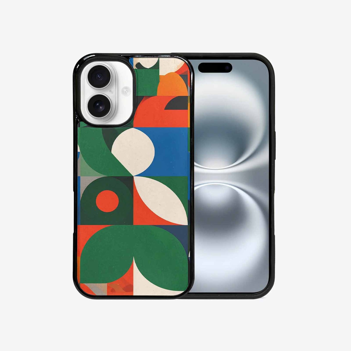 iPhone 16 Case — 1990s Memphis Art Pattern, Custom Print Case Cover
