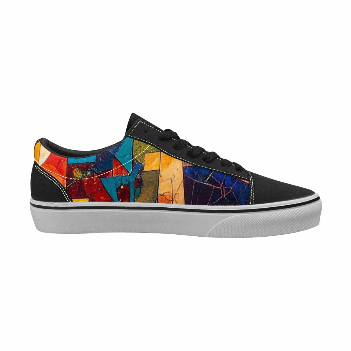 WOMEN'S Faith Cross Lace-Up Canvas Vibrant Chaos Sneakers
