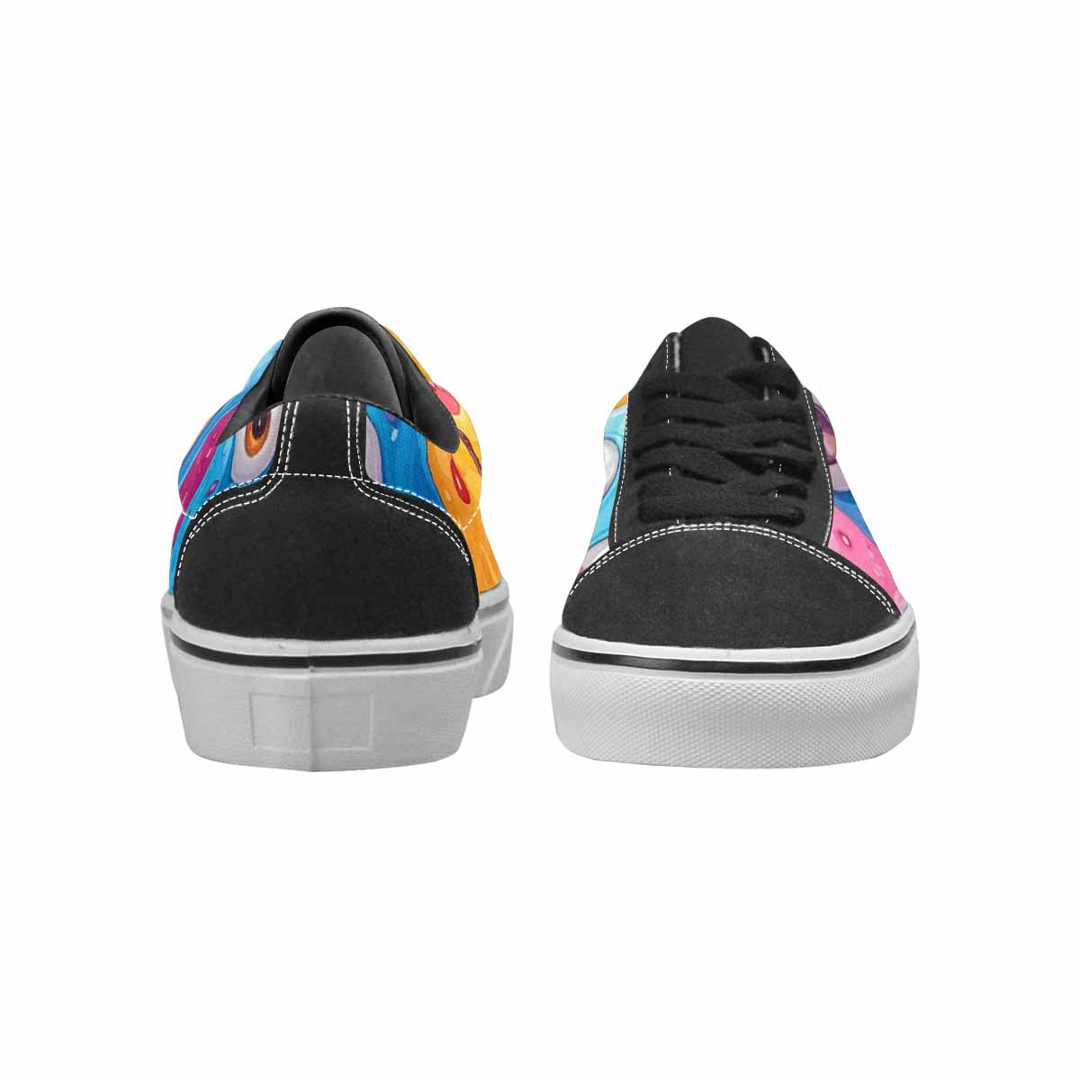 MEN'S Melting Icecream Monster Cherry Canvas Lace-Up Dreamcore Sneakers