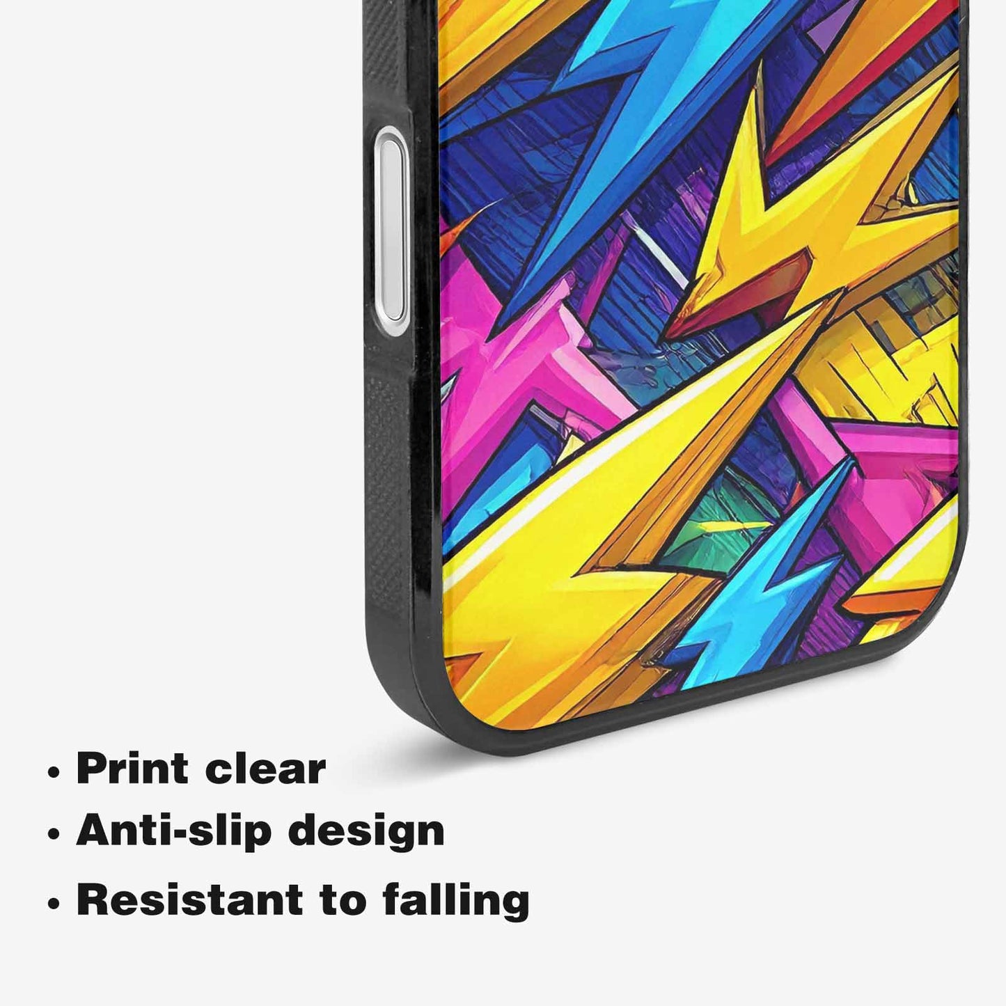 iPhone 16 Case — Lightning Bolt Storm Pattern Hundreds Of, Personalized Phone Case