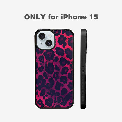 iPhone 15 Case — Leopard Print Dark, Original Design Phone Case