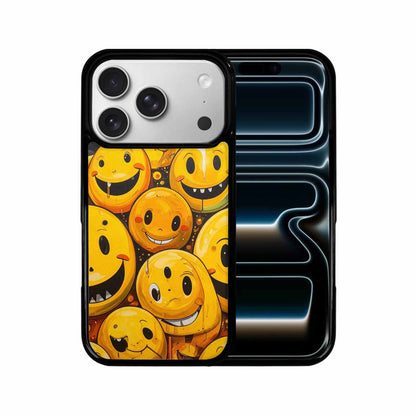 iPhone 17 Pro Case — Melting Moon Smiley Yellow Version Original, Customized Protective Case