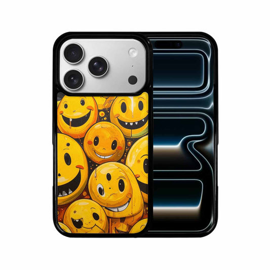 iPhone 17 Pro Case — Melting Moon Smiley Yellow Version Original, Customized Protective Case