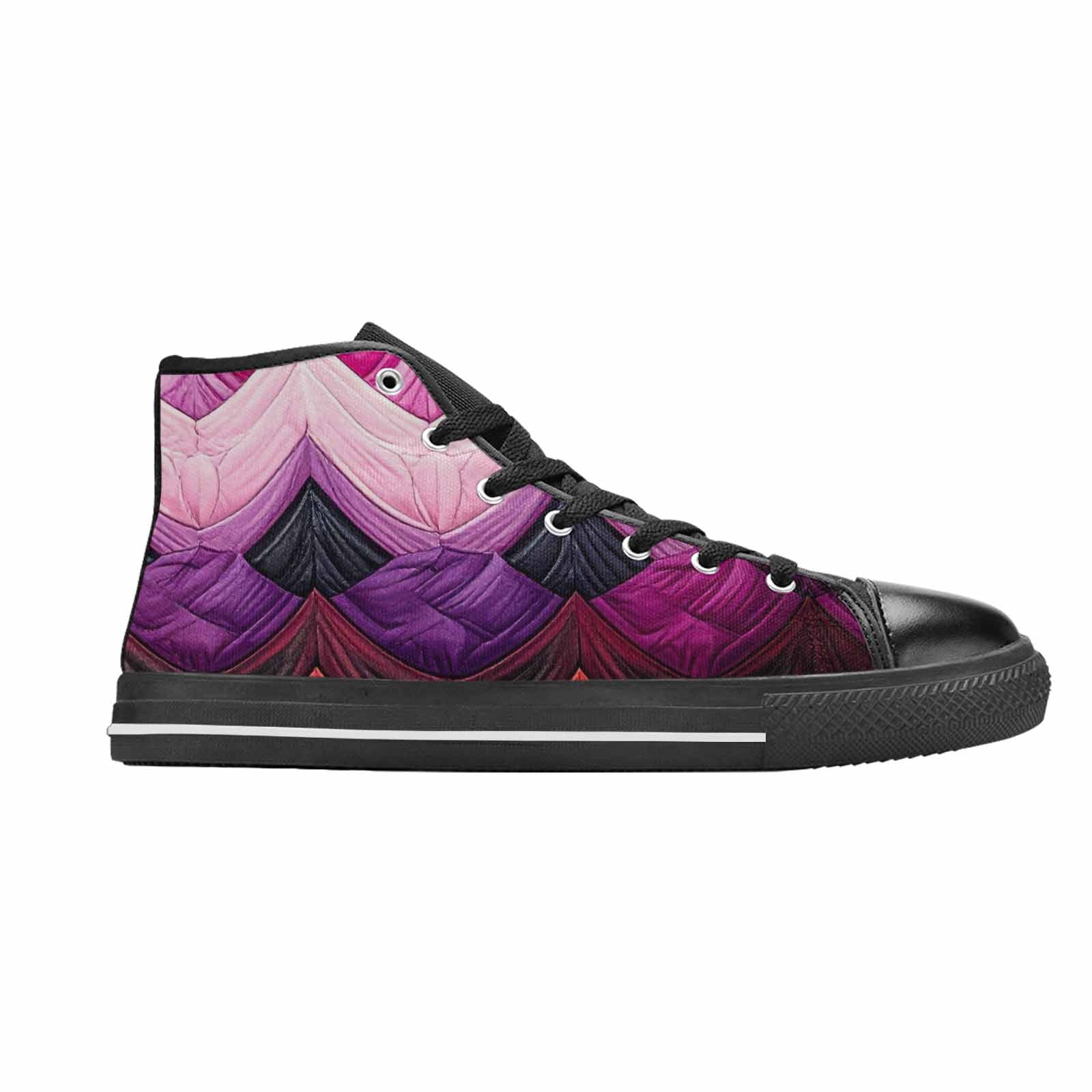 MEN'S Genderfluid Flag Color High Top Canvas Dreamcore Shoes
