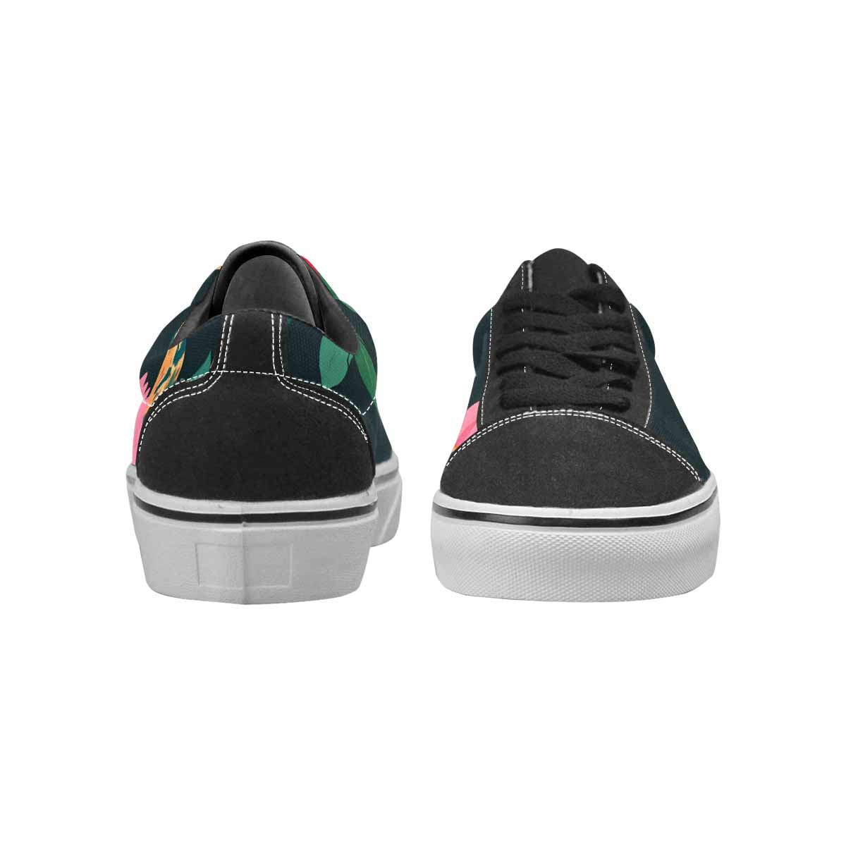 MEN'S Floral Snake Print Canvas Lace-Up Aesthetic Shoes
