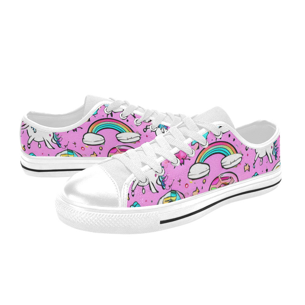 MEN'S Abstract Unicorn Art Canvas Y2K Shoes
