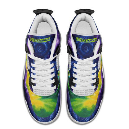 Tie Dye Love Unisex Non Slip Lace Up Breathable Fashion Sneakers