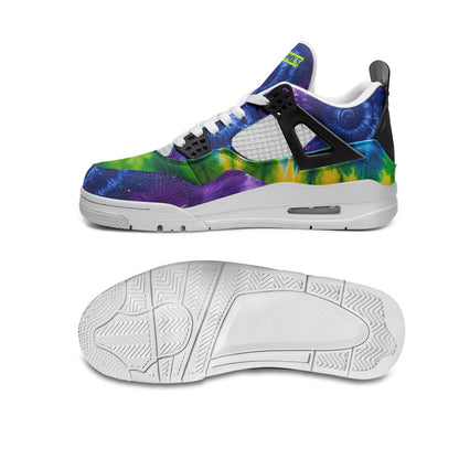 Tie Dye Love Unisex Non Slip Lace Up Breathable Fashion Sneakers