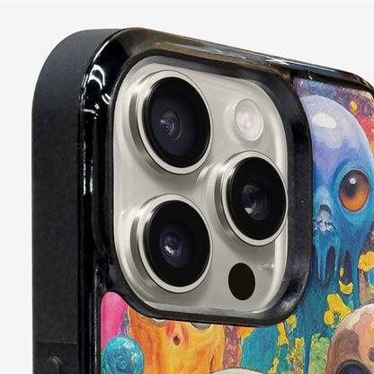 iPhone 16 Pro Max Case — Aliens Camomelting Aliens Patt E6l, Unique Phone Case Design