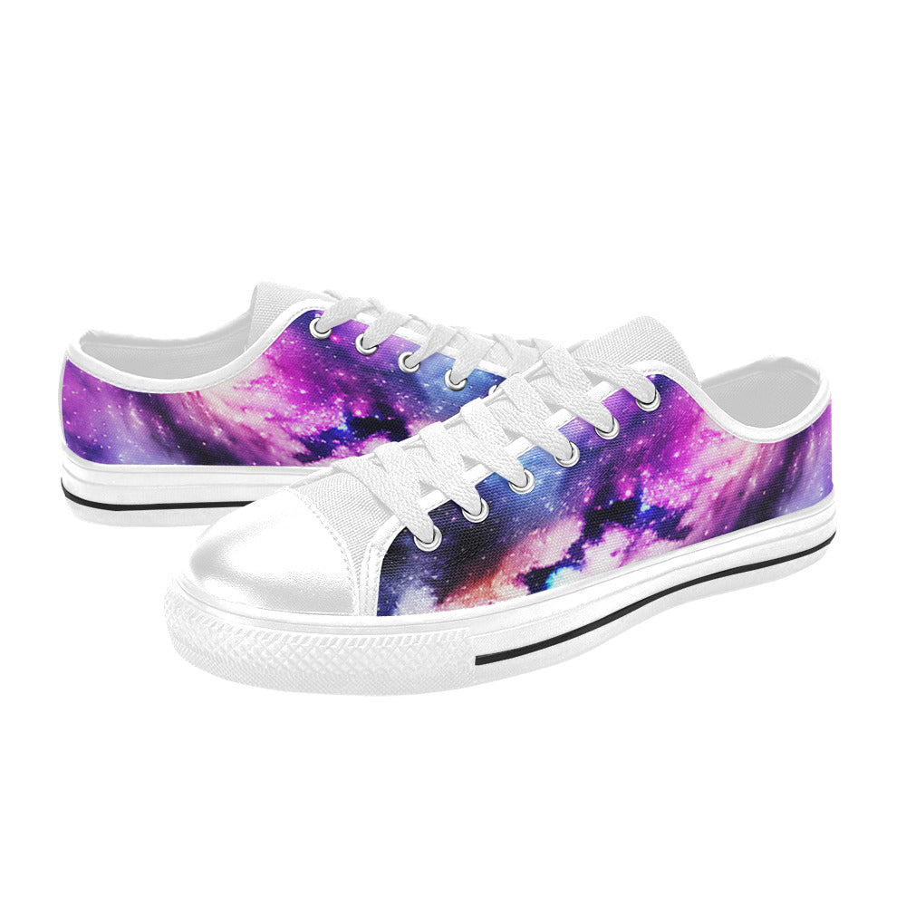 WOMEN'S Cc Galaxy Art 3 Canvas Grunge Custom Sneakers