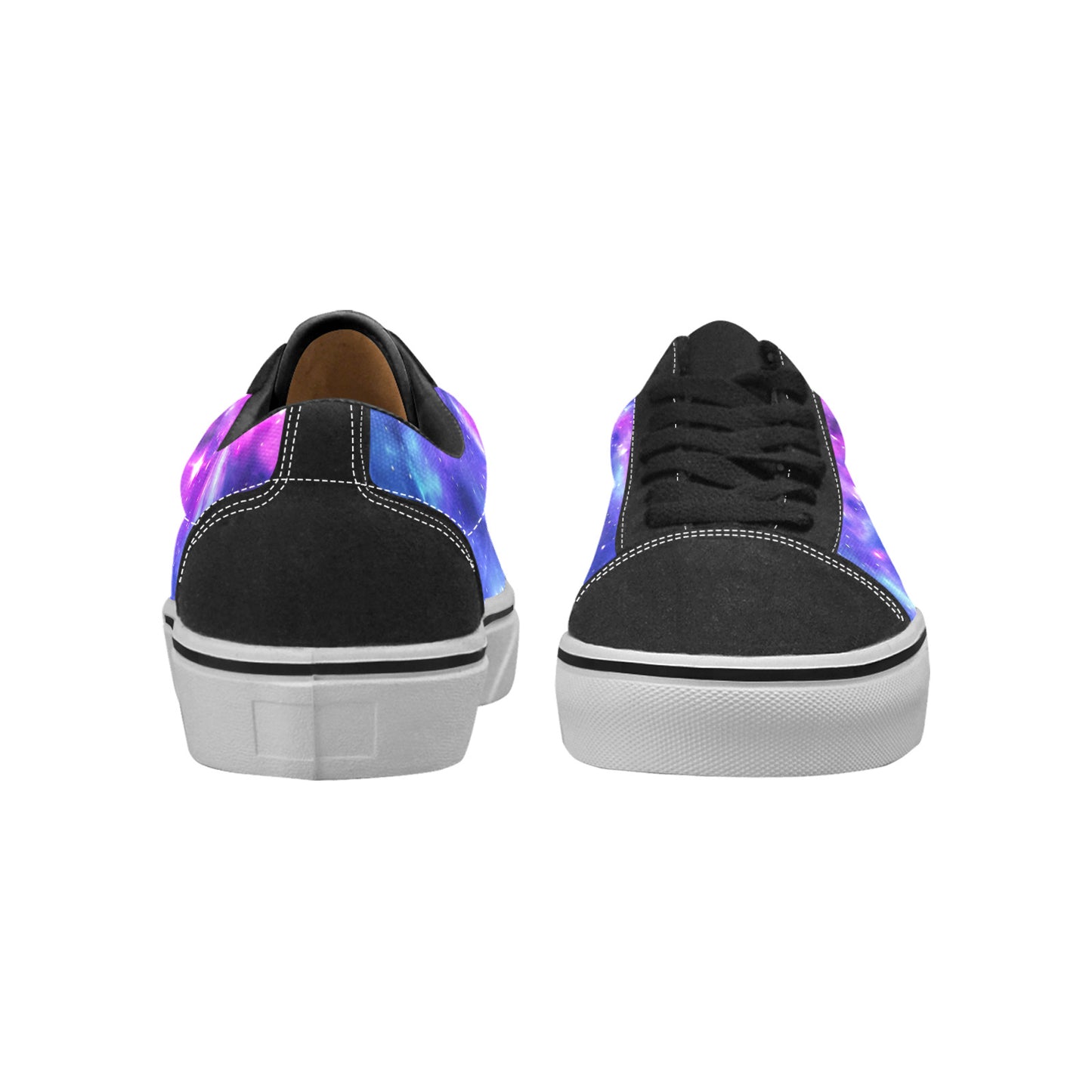 WOMEN'S Galaxy Art Out Space Low Top Skateboarding Vivid Custom Sneakers