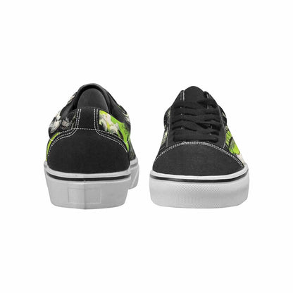 WOMEN'S Rainbow From Skull S Lace-Up Canvas Neon Fantasy Shoes