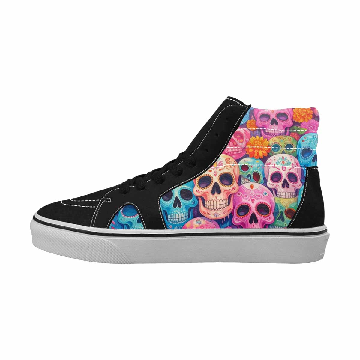 MEN'S Sugar Skulls Melting Sugar High Top Canvas Dreamcore Shoes