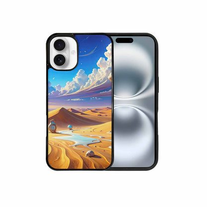 iPhone 16 Plus Case — Surrealist Desert Dreamscape Custom Personalized Phone, Custom Made Phone Cover