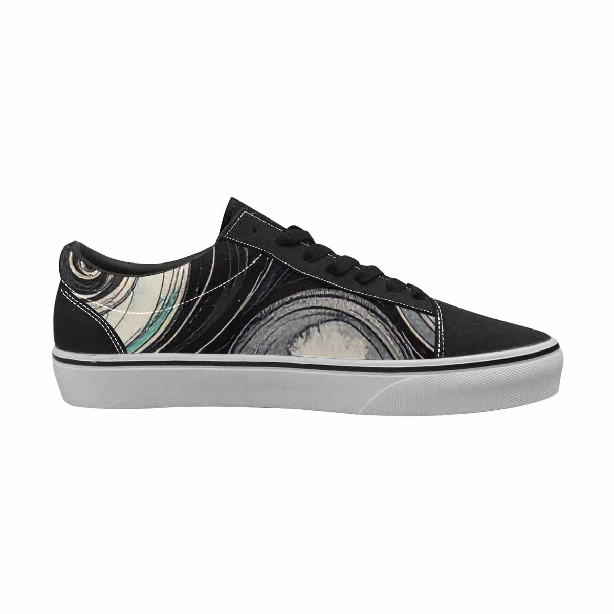 WOMEN'S Tie Lace-Up Canvas Vibrant Chaos Sneakers