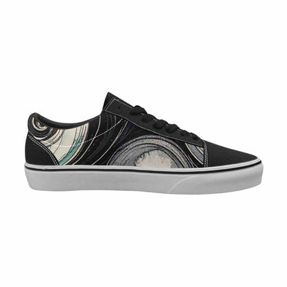 WOMEN'S Tie Lace-Up Canvas Vibrant Chaos Sneakers