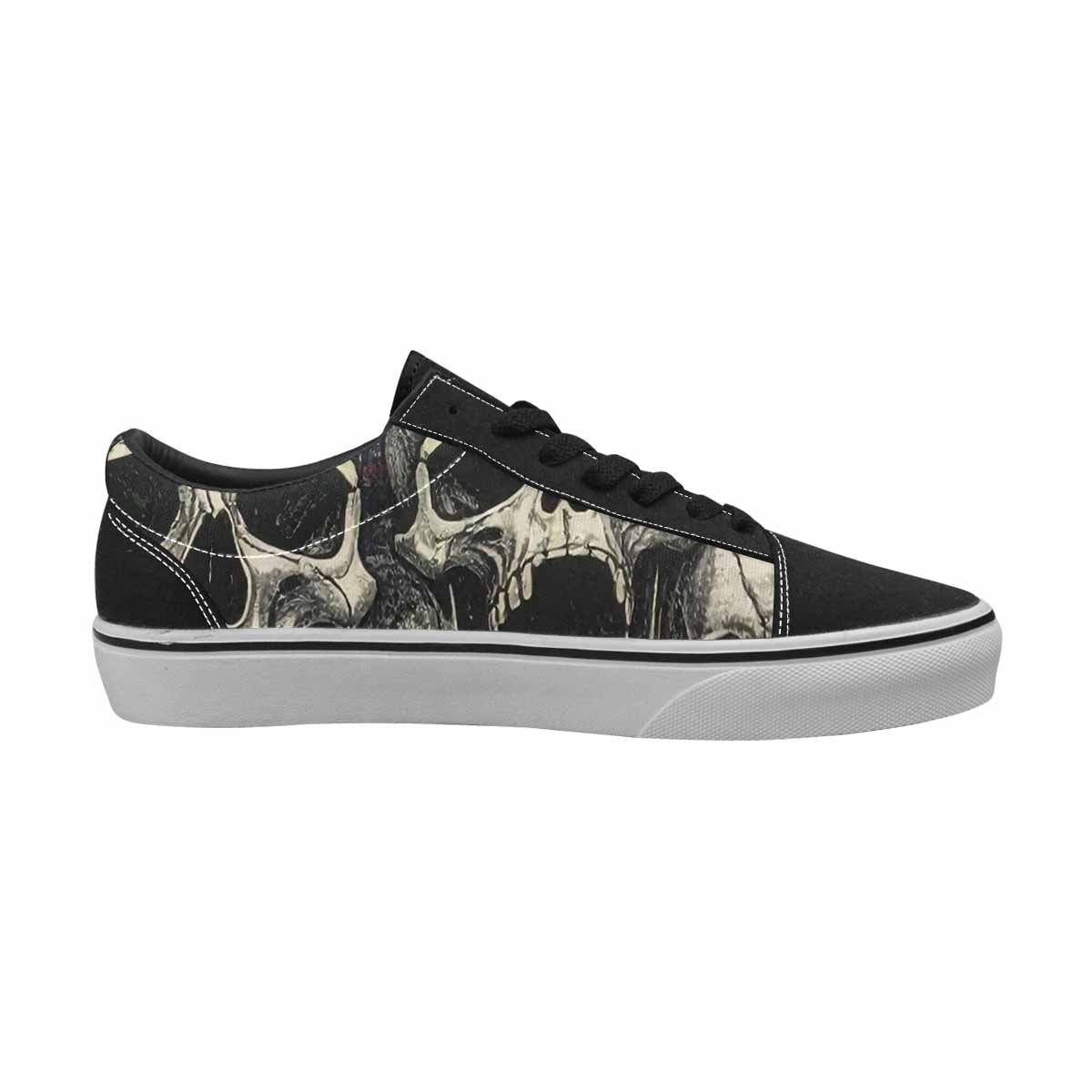 WOMEN'S Rainbow From Skull S Lace-Up Canvas Vivid Sneakers