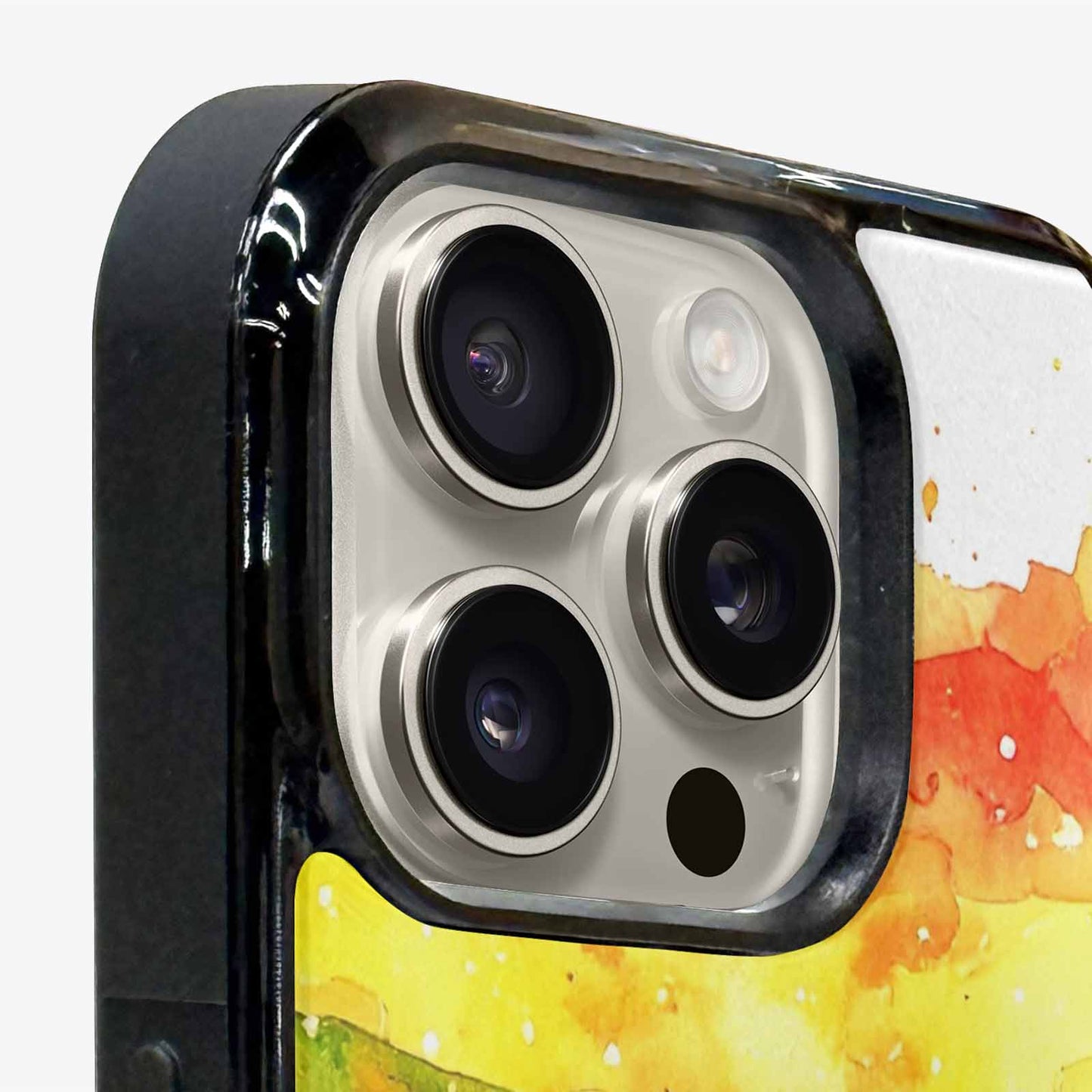 iPhone 15 Pro Max Case — Watercolor Splash Abstract Pattern Seamless Repeat, Unique Phone Case Design
