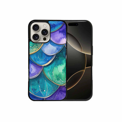 iPhone 16 Pro Max Case — Mermaid Scale Art Pattern, Personalized Phone Case