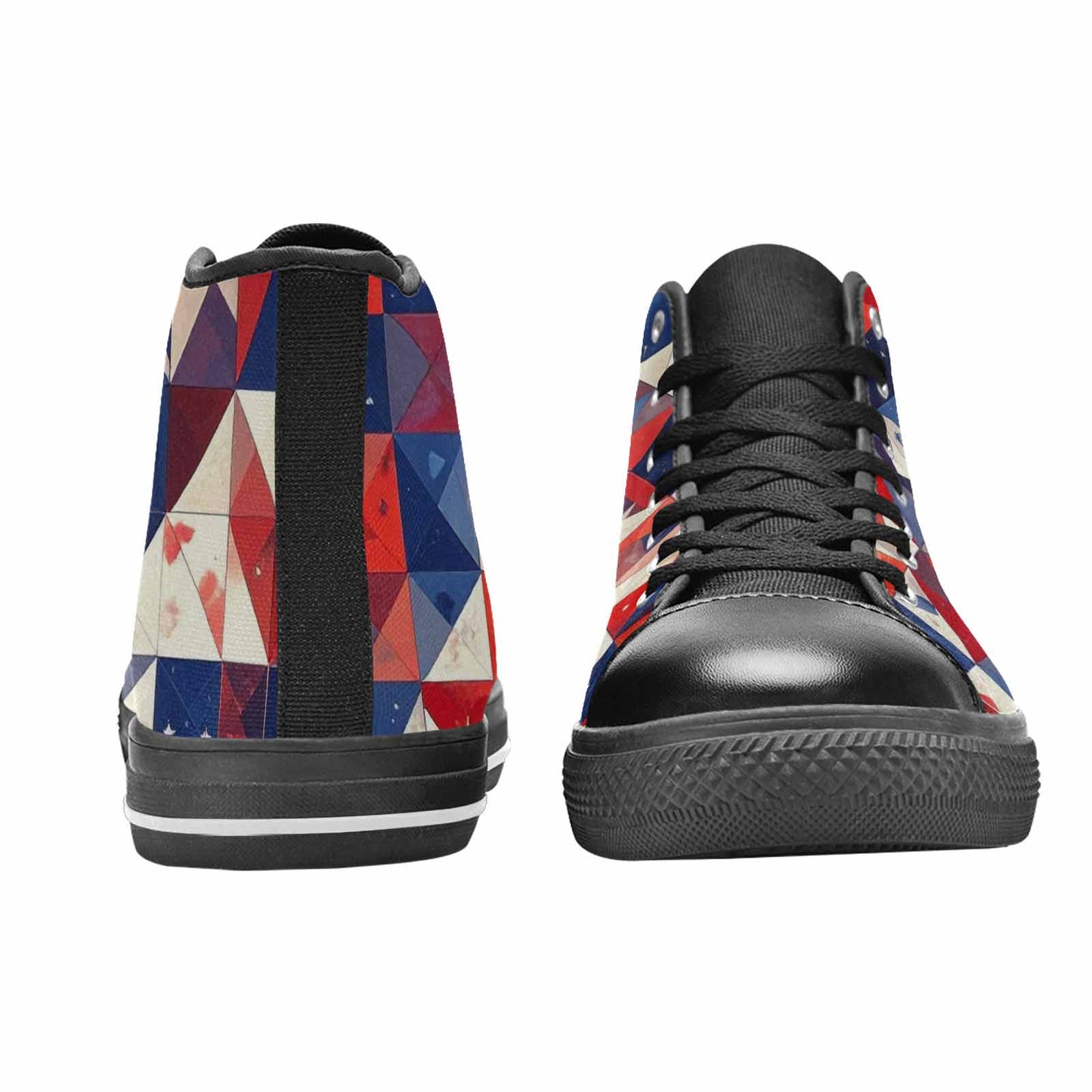 MEN'S American Flag Stars High Top Canvas Dreamcore Custom Sneakers