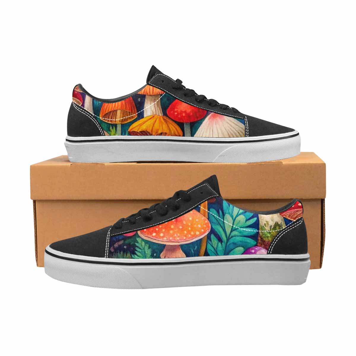 WOMEN'S Mushrooms (general) Lace-Up Canvas Y2K Shoes