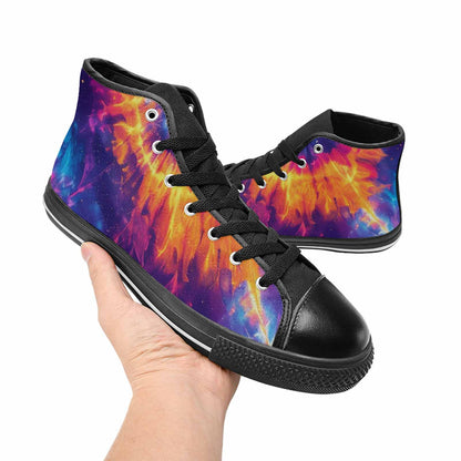 MEN'S Tie Dye Galaxy High Top Canvas Surreal Sneakers