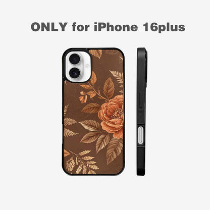 iPhone 16 Plus Case — Vintage Botanical Art Pattern, Custom Printed Phone Case