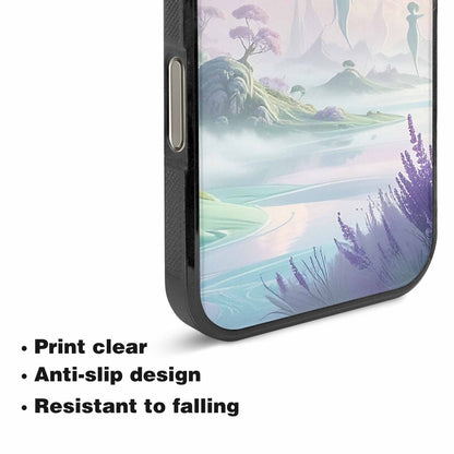iPhone 16 Pro Max Case — Surrealist Dreamscape Illustration Pattern, Custom Art Phone Cover