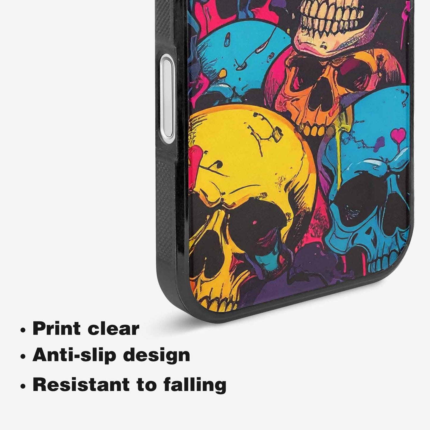 iPhone 16 Case — 1000s Of Skulls Digital Camo Drip, Custom Made Phone Cover