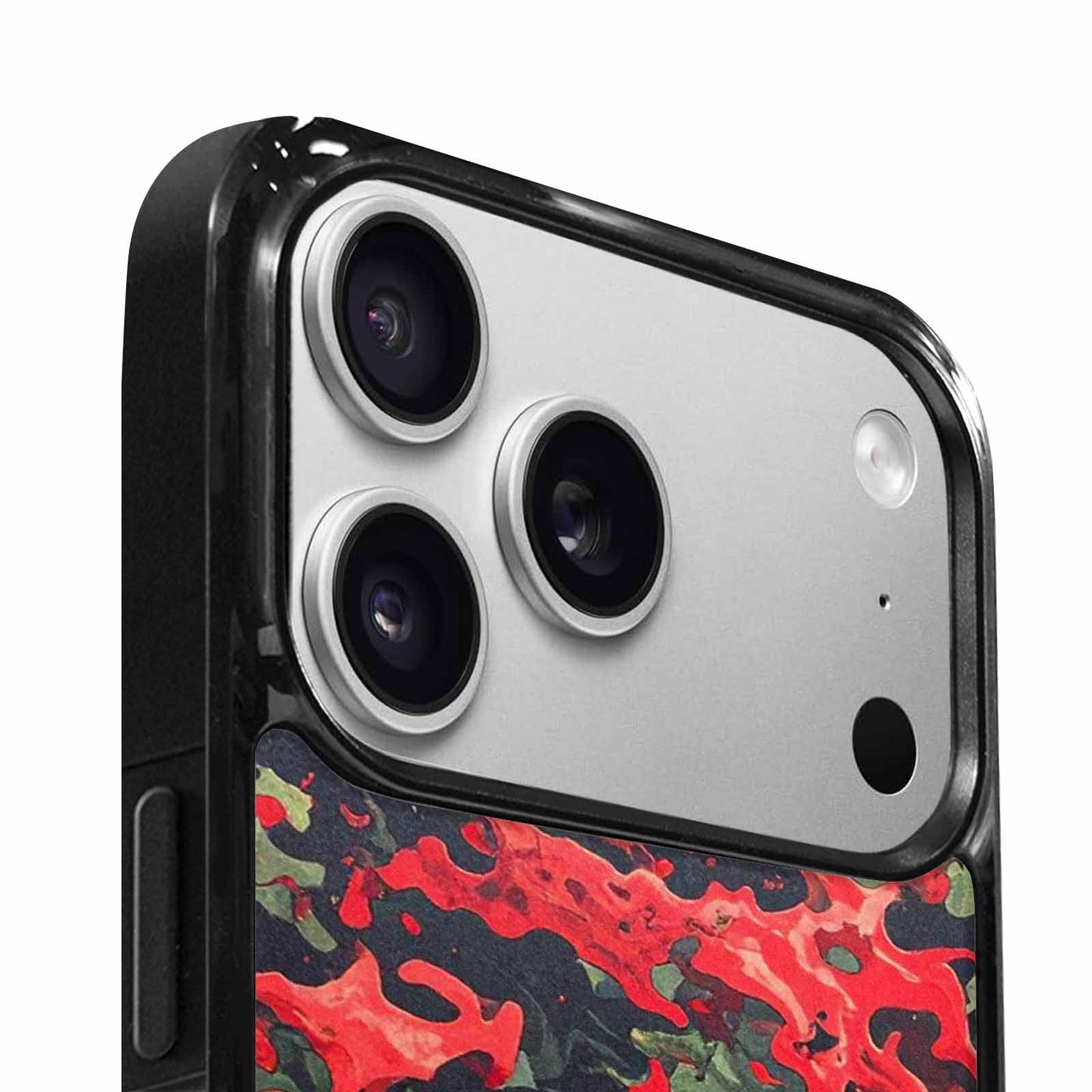 iPhone 17 Pro Max Case — Small Military Camouflage Blotch Camo, Custom Printed Phone Case