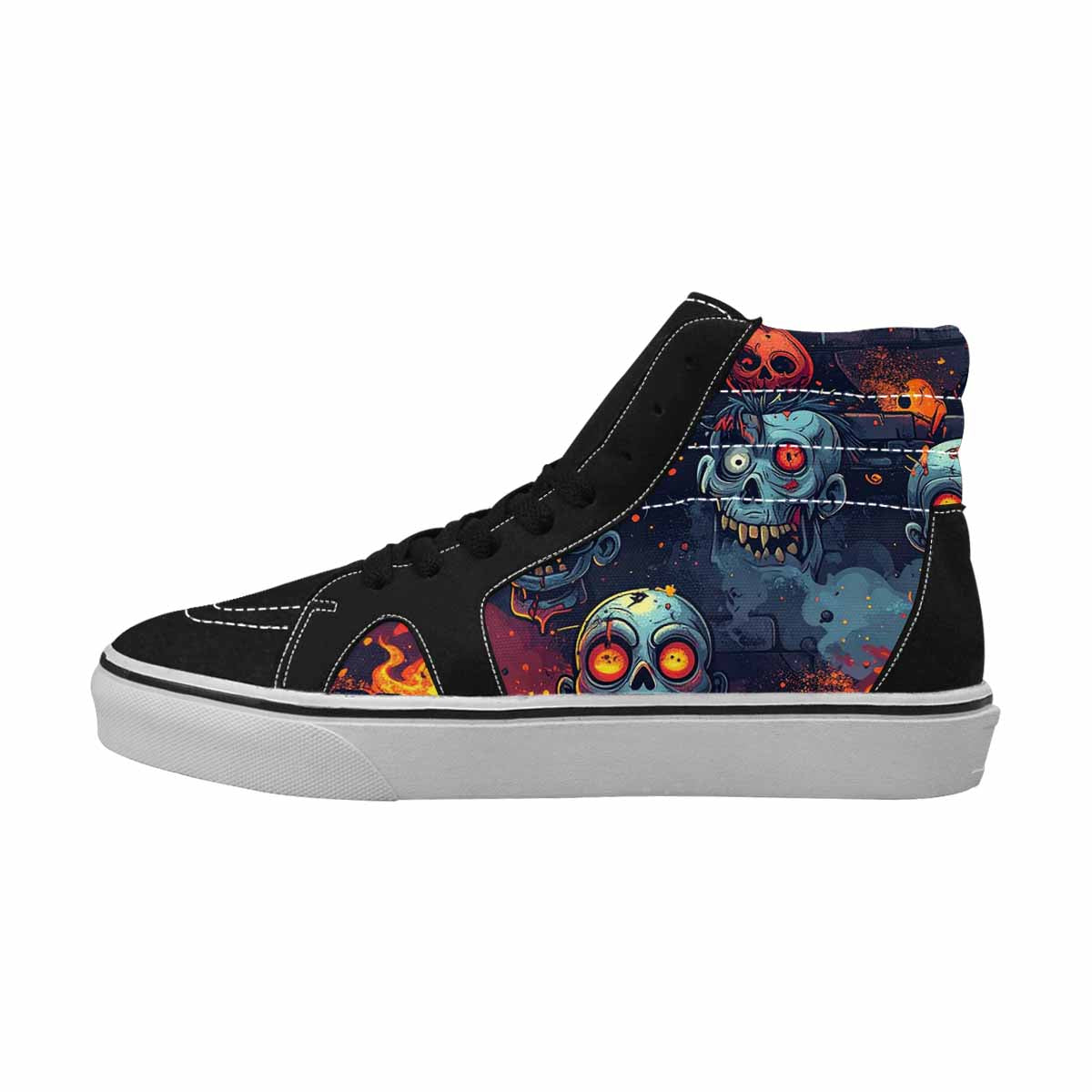WOMEN'S Halloween Art Print Pattern Gritty Ferion