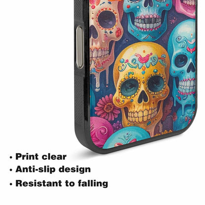 iPhone 16 Pro Case — Sugar Skullsmelting Sugar Skulls, Unique Phone Case Design