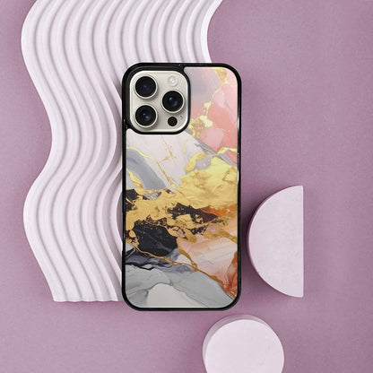 iPhone 16 Pro Max Case — Marble Vein Marble Veins Pattern Hundreds, Custom Print Case Cover