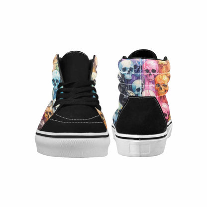MEN'S Skulls  Marble Skulls High Top Canvas Y2K Shoes