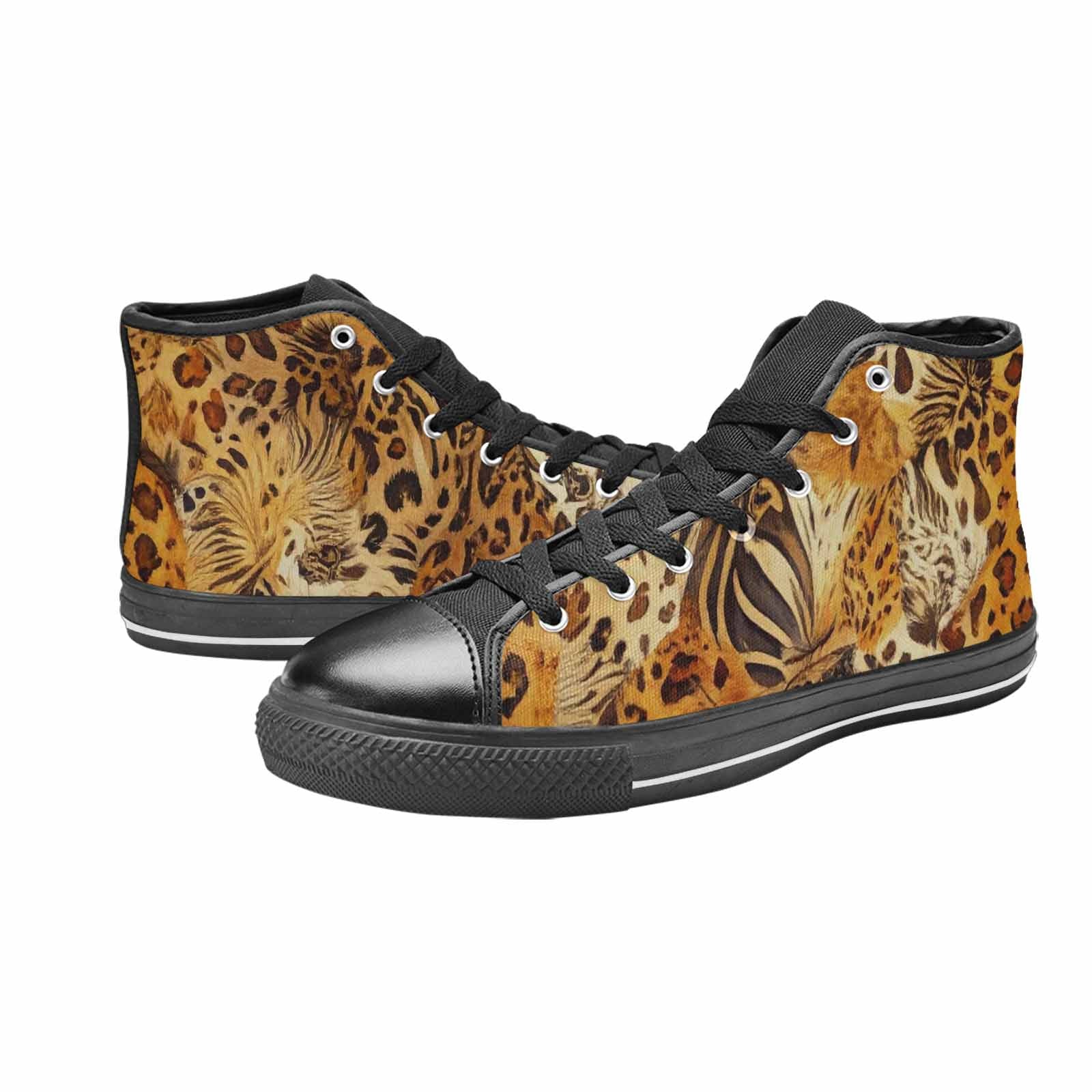 MEN'S Animal Print High Top Canvas Dreamcore Custom Sneakers