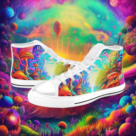Chinese Dragon Earthy Brown Vivid MEN Bold Art - Freaky Shoes | Custom Art Sneakers