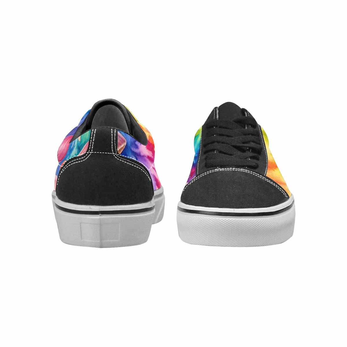 WOMEN'S Mushrooms  Tie Dye Lace-Up Canvas Dark Academia Sneakers