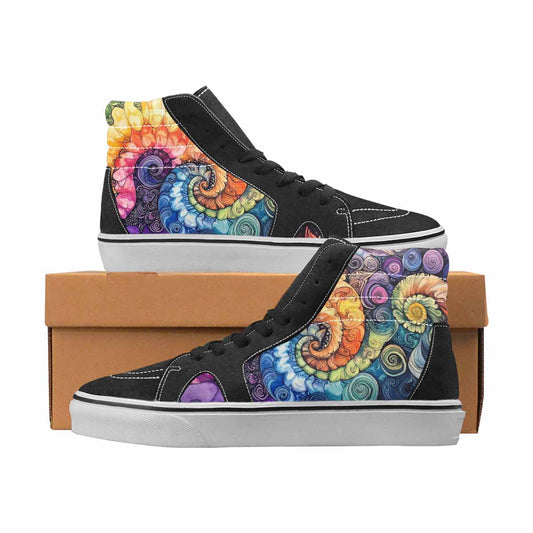 WOMEN'S Tie Dye High Top Canvas Made To Order Dreamcore Sneakers