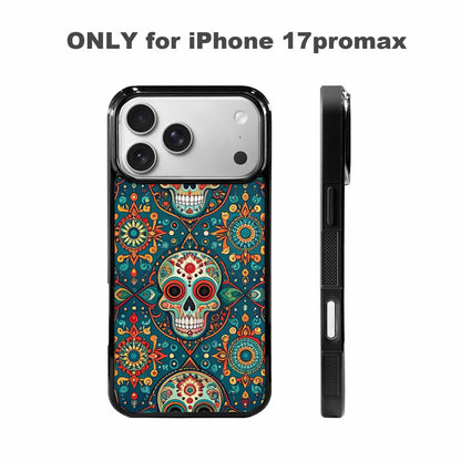 iPhone 17 Pro Max Case — Sacred Geometry Skull Seamless Gothic Skulls, Custom Made Phone Cover