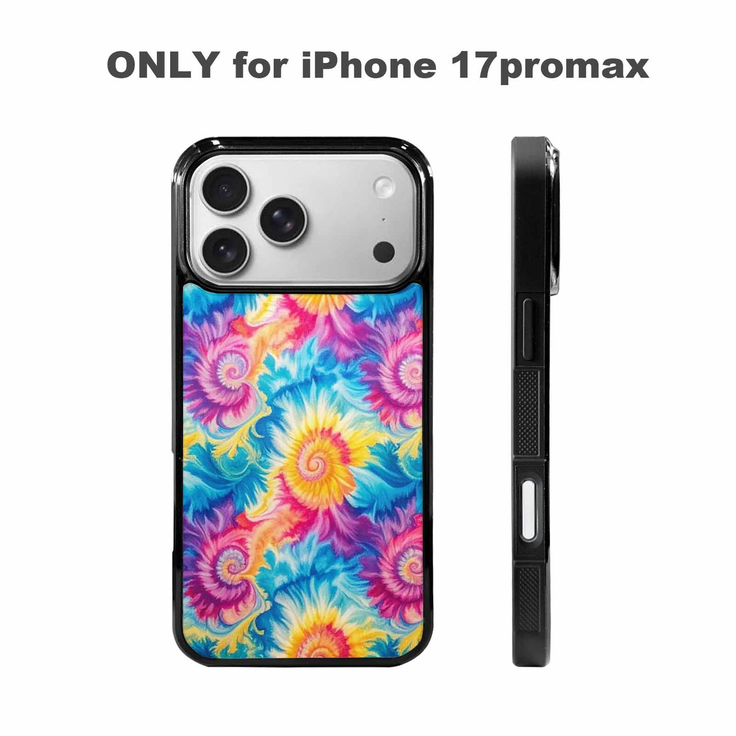 iPhone 17 Pro Max Case — Small Tie Dye Swirl Tie Dye, Custom Printed Phone Case