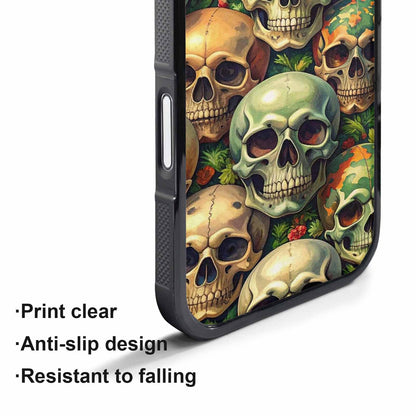 iPhone 17 Pro Max Case — Skulls Camoskulls Pattern Gothic Skulls, Custom Designed Case Cover