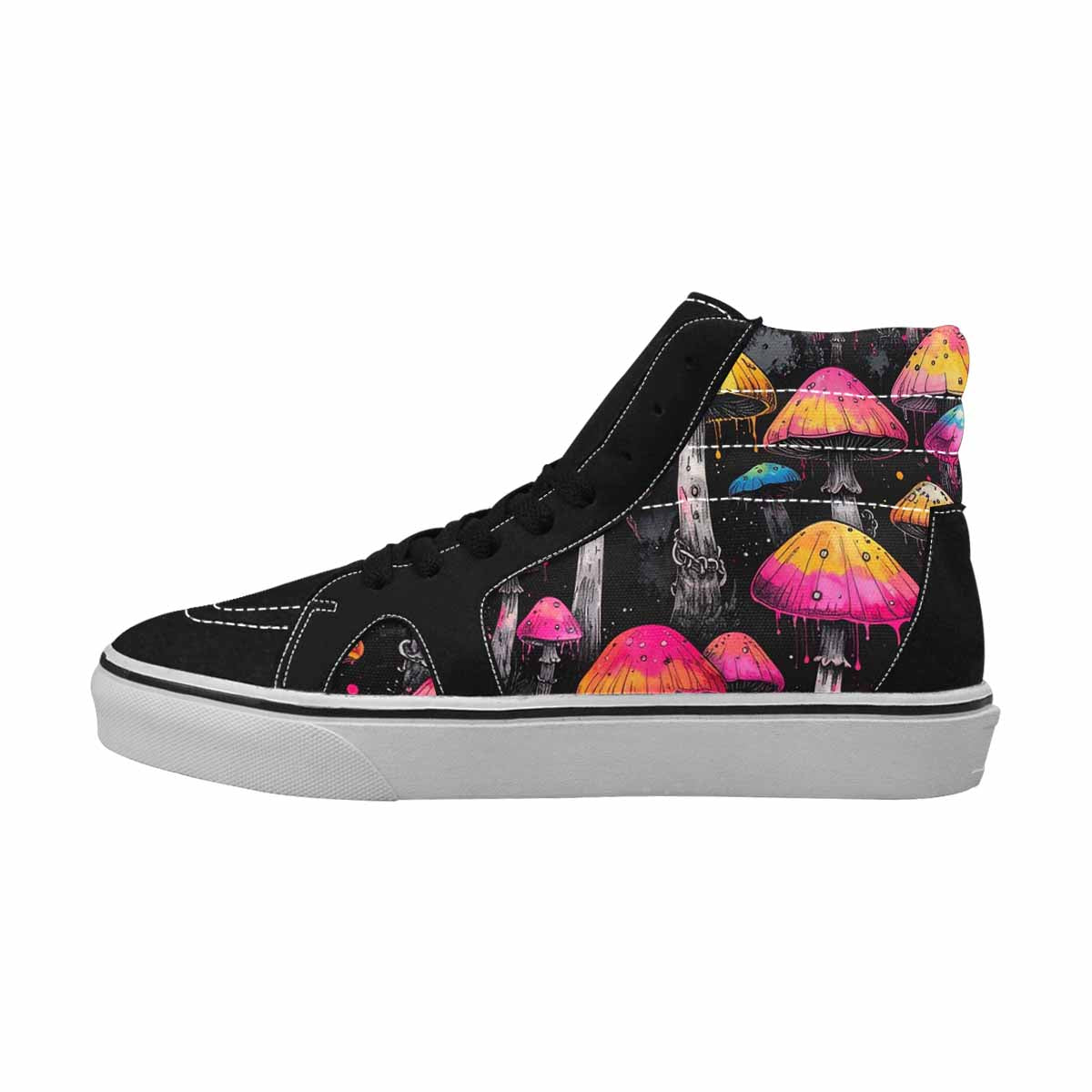 MEN'S Rainbow Drip Mushrooms High Top Canvas Y2K Shoes