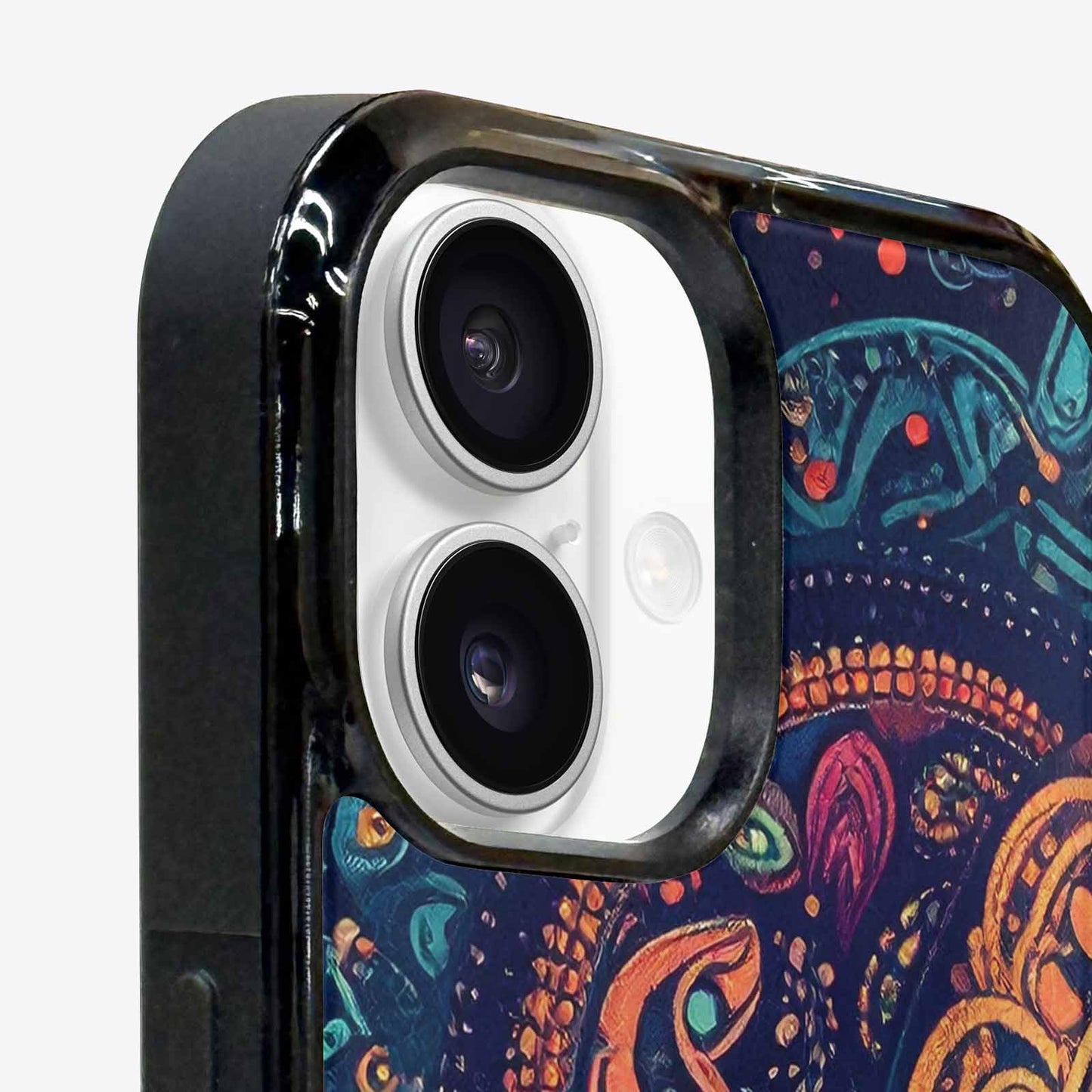 iPhone 16 Plus Case — Paisley Mandala, Custom Phone Case