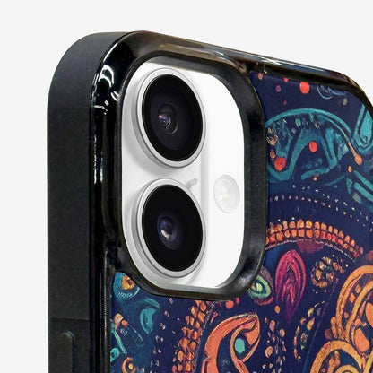 iPhone 16 Plus Case — Paisley Mandala, Custom Phone Case