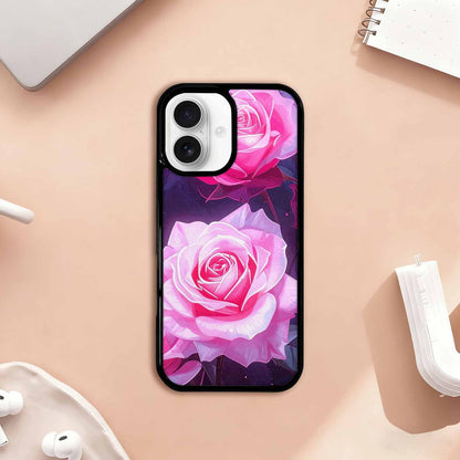 iPhone 17 Case — Watercolor Marble Rose Watercolor Abstract, Custom Phone Case