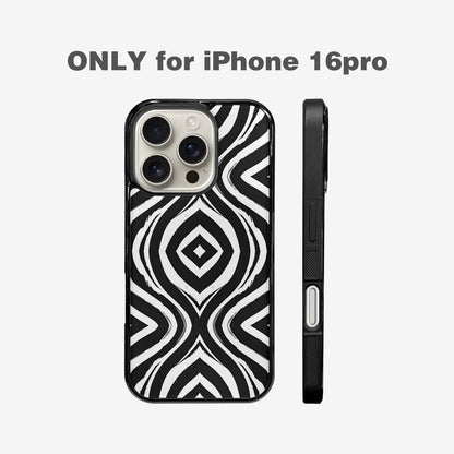 iPhone 16 Pro Case — Classic Zebra Print Custom, Custom Designed Case Cover