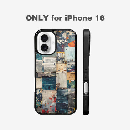 iPhone 16 Case — Distressed Grunge Texture Pattern Hundreds Of, Personalized Phone Case